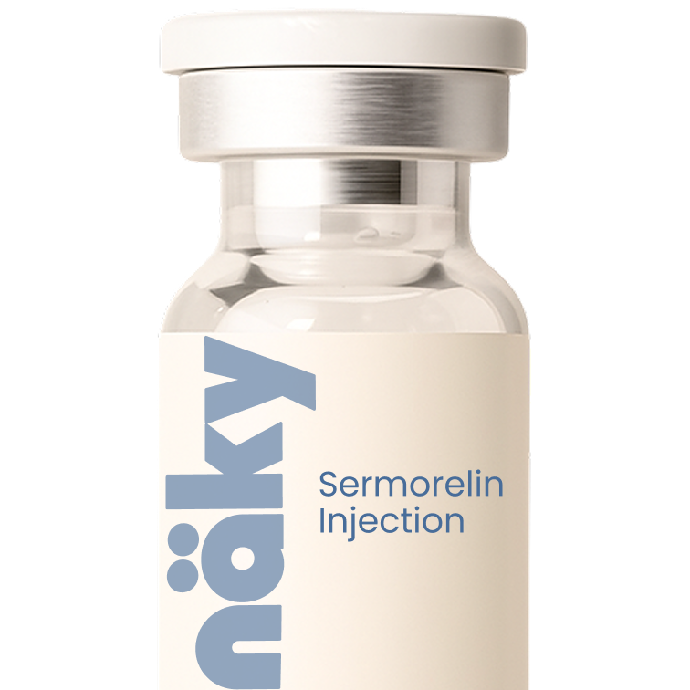 näky Sermorelin Injection vial on a white background